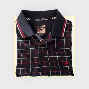 Men's Brook's Brother's FILA Polo, Navy Medium